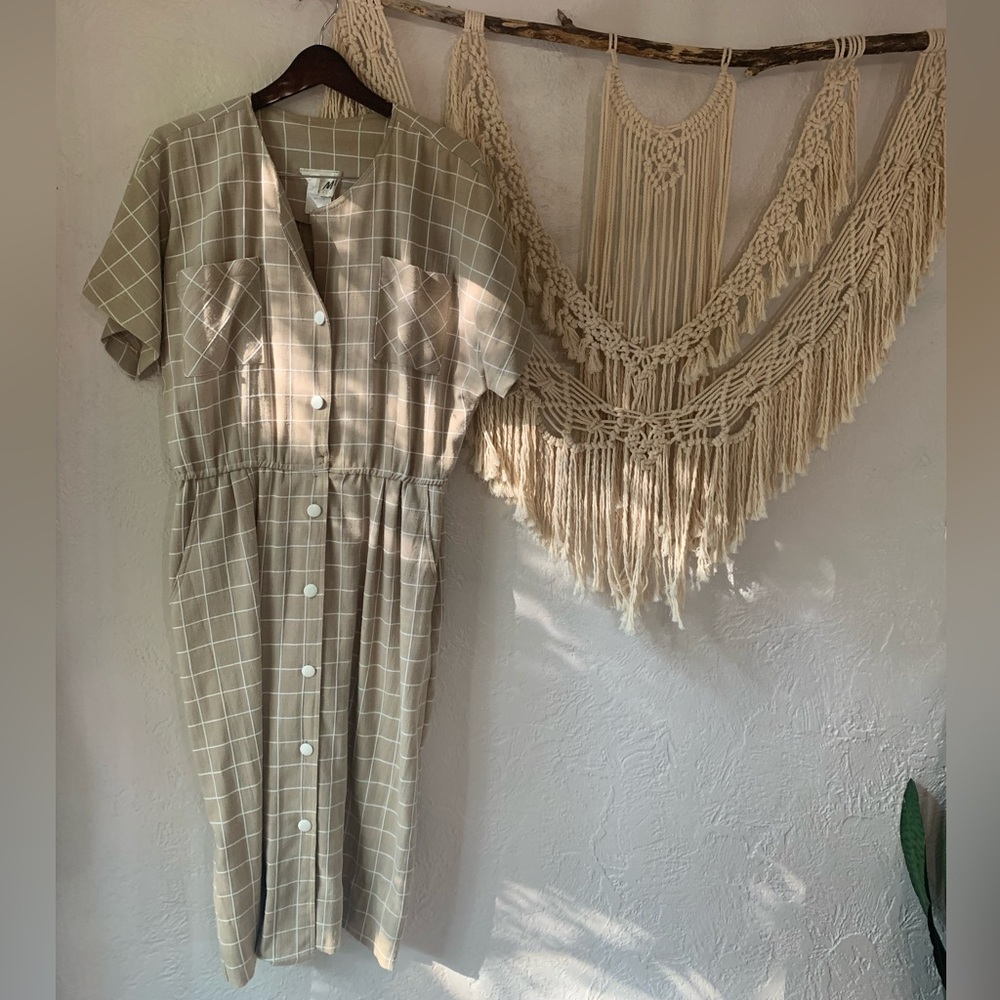 Vintage Windowpane Dress